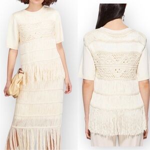 Jonathan Simkhai DELPHINE MACRAME TOP